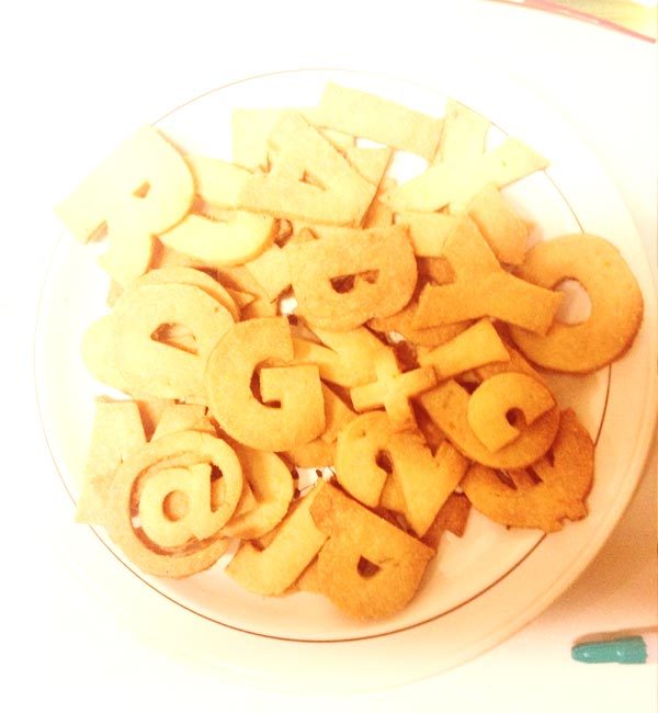 Typography Cookies by Rogerio Oliveira