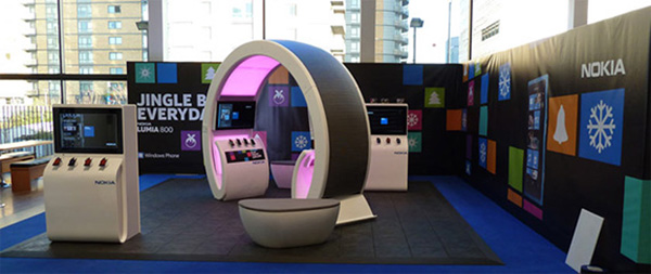 Quirky exhibition stand by Nokia