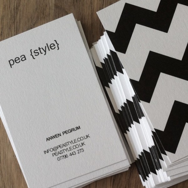 Interior Design Business Cards Printed For Peastyle Solopress
