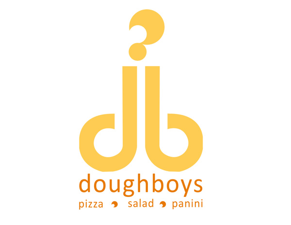 Doughboys bad logo for business shows a 'd' and a 'b' facing next to each other which looks like a man's genitals