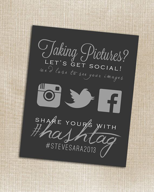 Let's get social wedding photo cards to print your social media