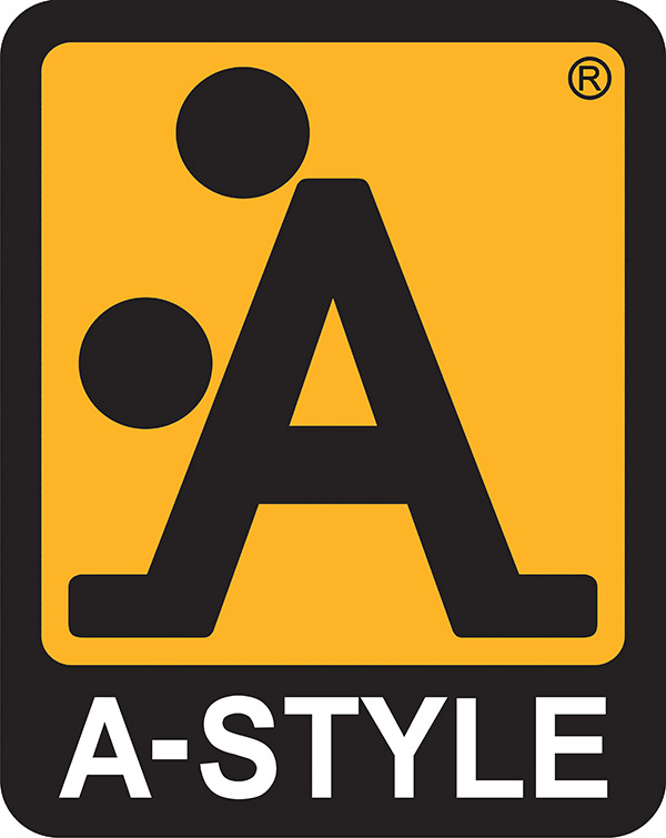 Il divertente logo fallito di 'A Style' presenta una 'A' gigante annerita con due punti neri arrotondati, che fanno sembrare il tutto una posizione sessuale.