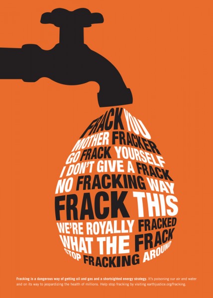 Cartaz "Frack This" de Betsey Marcus