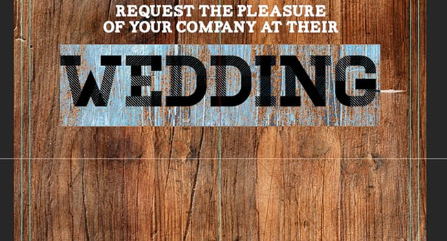 rustic eco wedding invitation