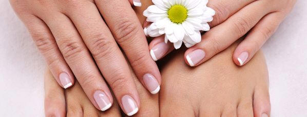 A woman's professionally manicured nails are one of many mobile beauty services available.