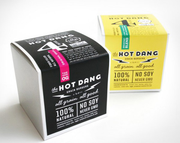 hot dang creative and stylish burger packaging