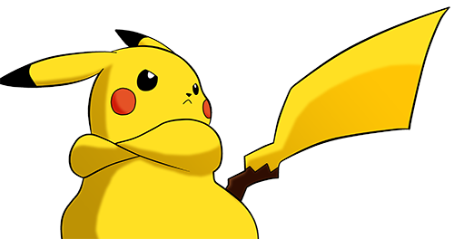 Le Pikachu grassouillet prend une pose épique pour défendre la théorie du Pikachu maigre.