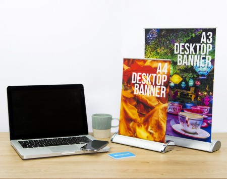 creative ideas for using solopress desktop roller banners