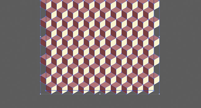 Dibujo Cuadrado patrón cubo isométrico