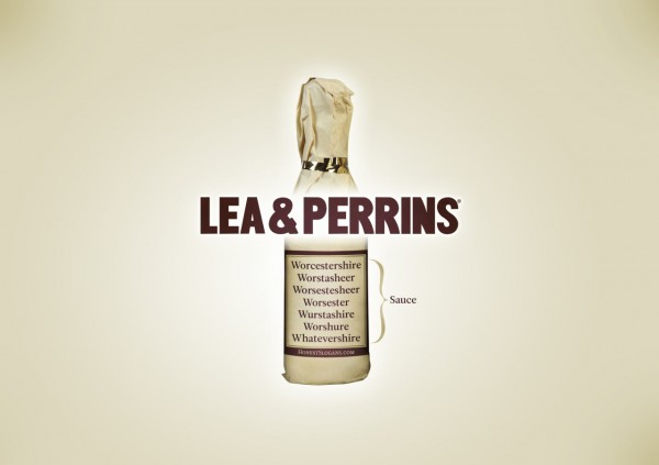 Ehrlicher Slogan von Lea & Perrins