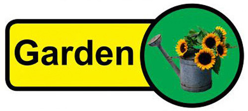 dementia friendly print garden sign
