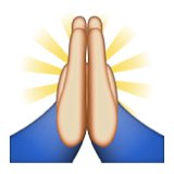 significados dos emoji de mãos a rezar