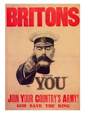 affiches de recrutement de la première guerre mondiale imprimées