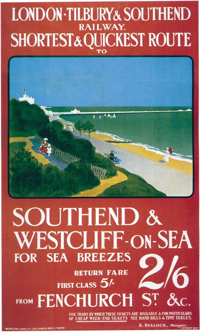 Poster sul mare di Southend