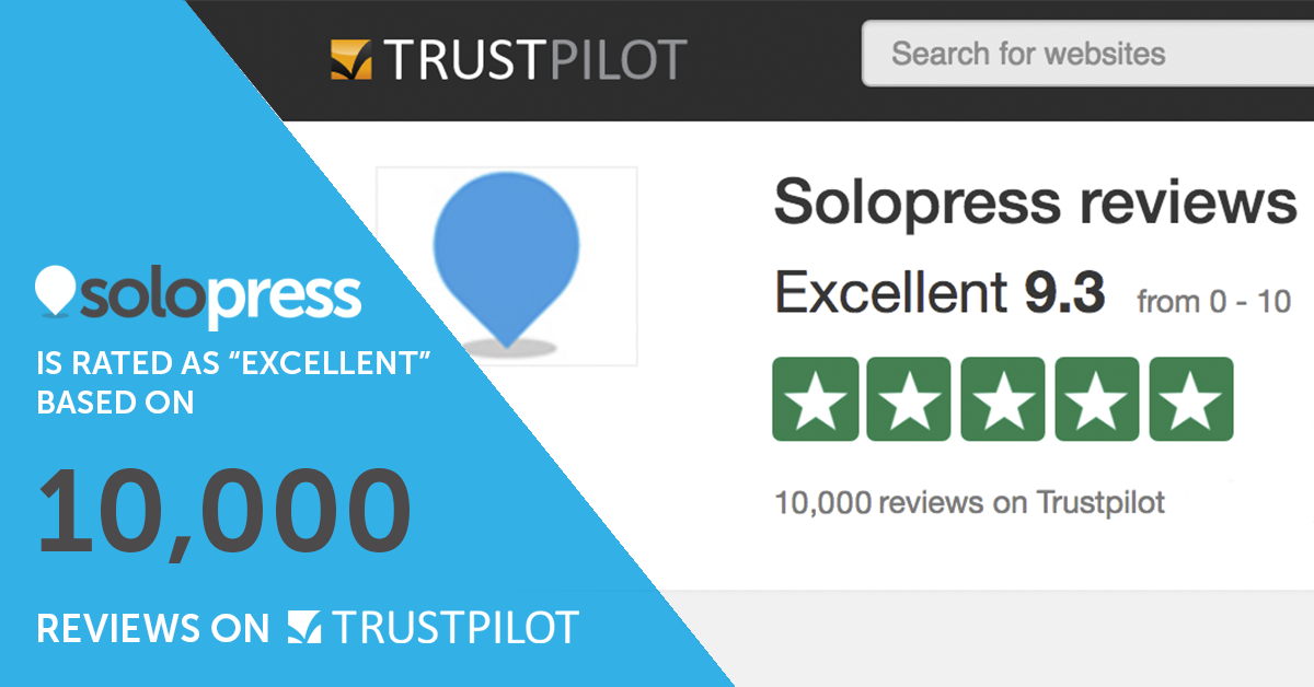 Solopress receives 10000 reviews