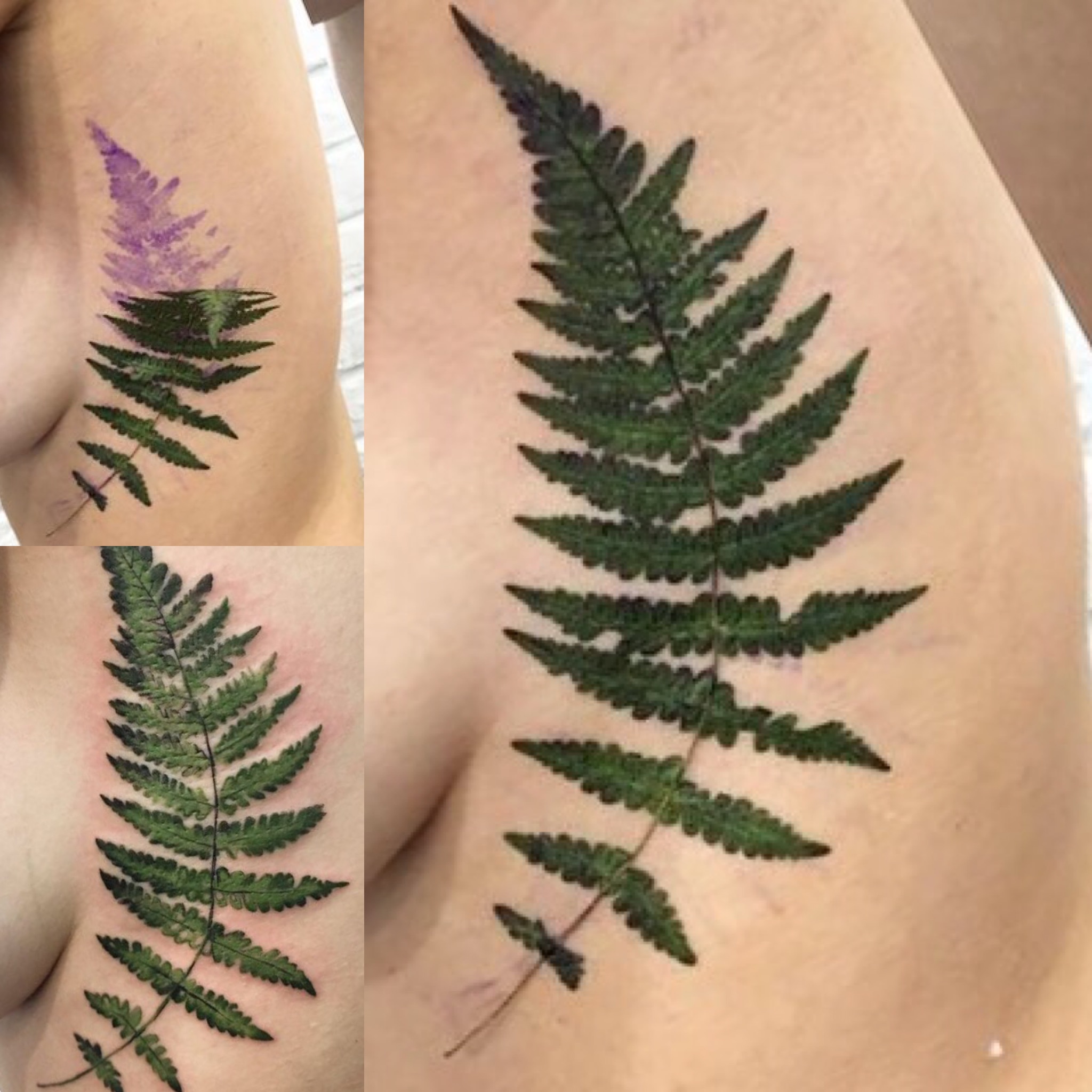 Artista del tatuaje floral