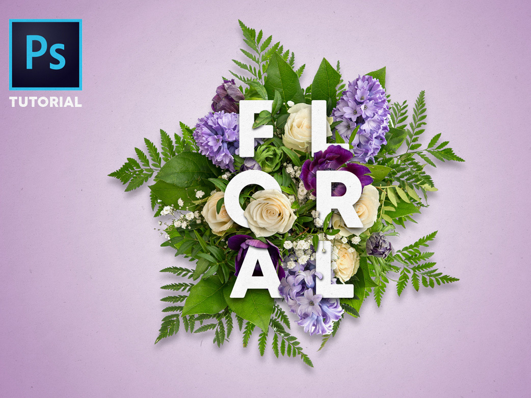 How Create Floral Typography In Photoshop |