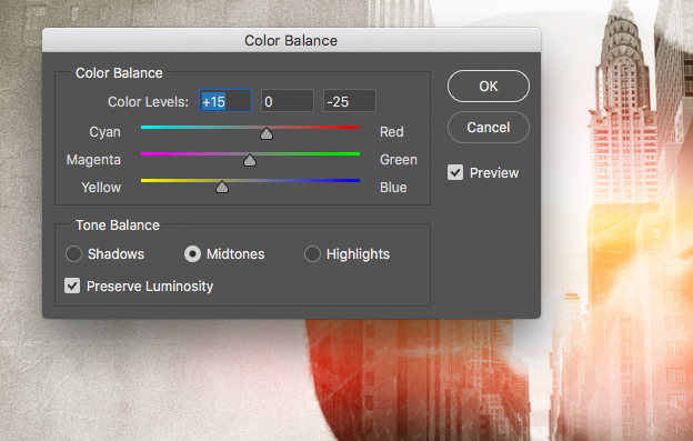 Adjusting Curves and Colour Balance