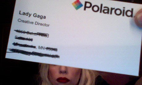 Tarjeta de visita de Lady Gaga