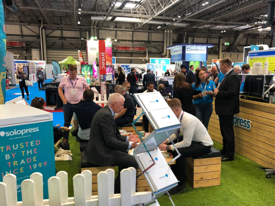 Busy Solopress Stand at The Print Show 2019