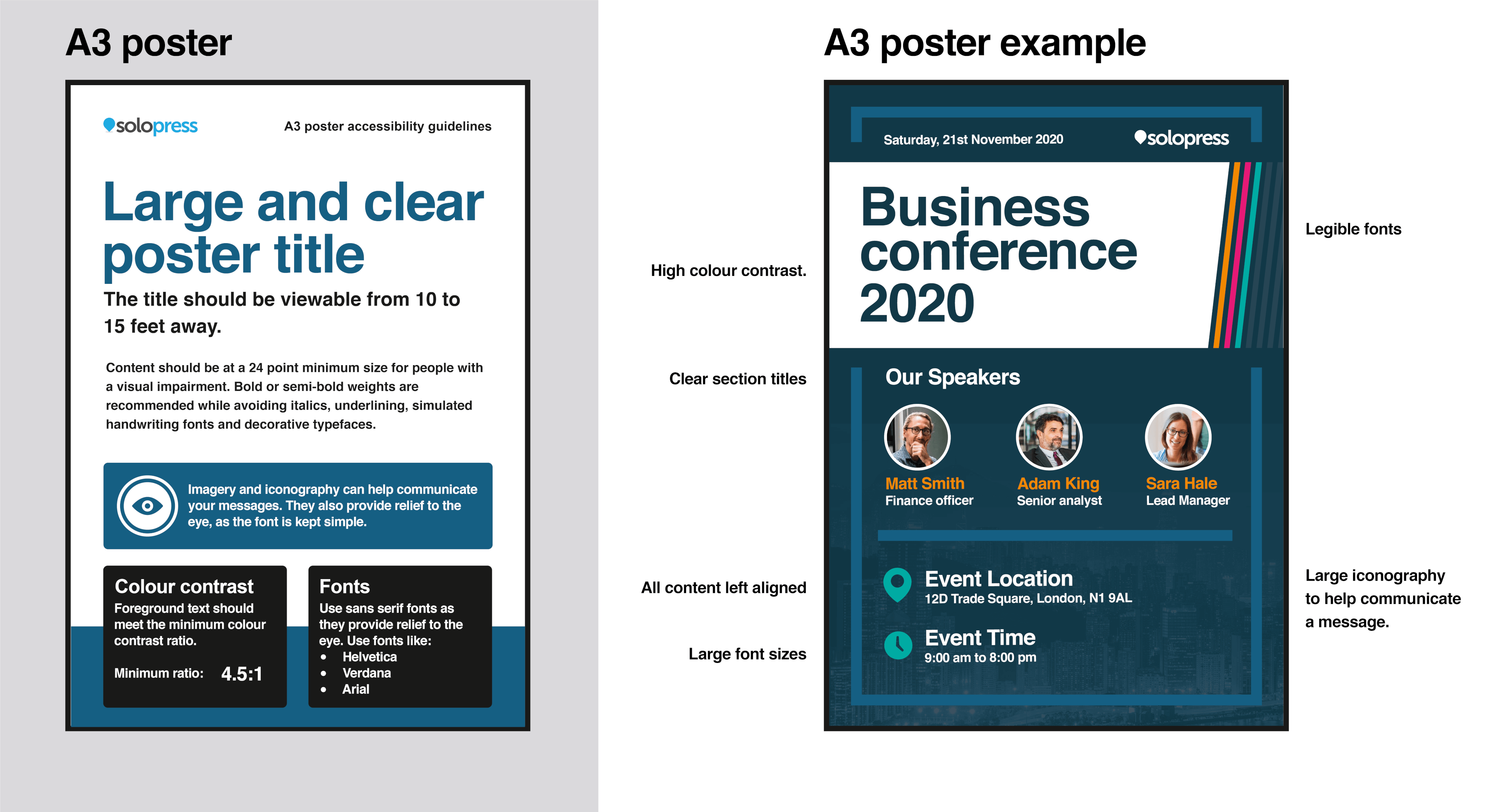 Solopress A3 Poster Accessibility Guidelines