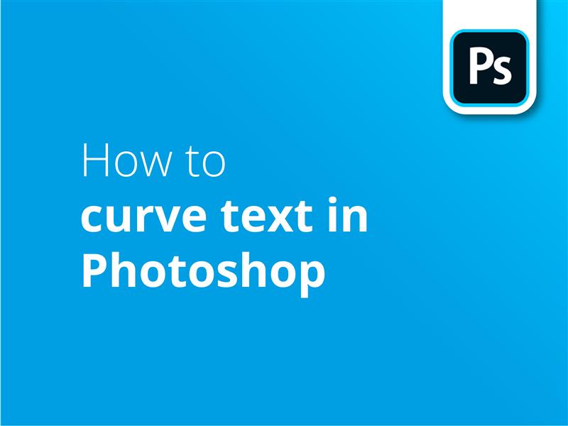 How to curve text in PS header image