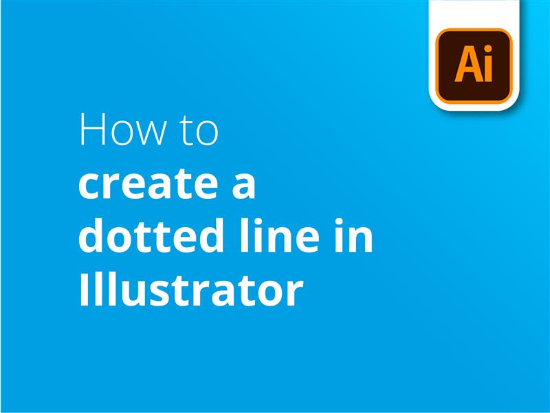 Creare una linea tratteggiata nell'immagine di intestazione di illustrator