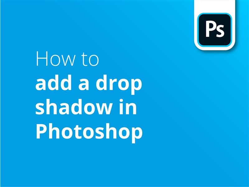 How to add a drop shadow PS header image