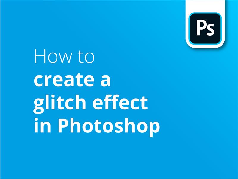 How to create glitch effect header image