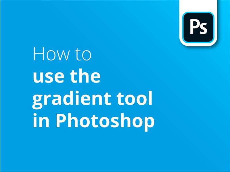 Как да използвате инструмента за градиент в заглавното изображение на Photoshop
