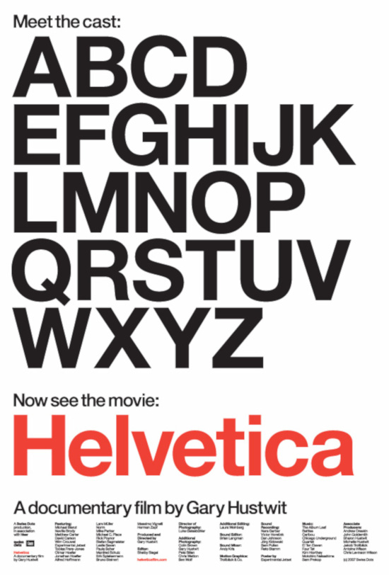 Helvetica-Plakat