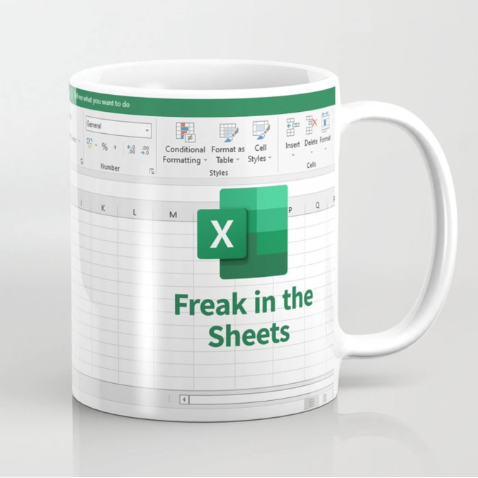 freak in the sheets printed mug