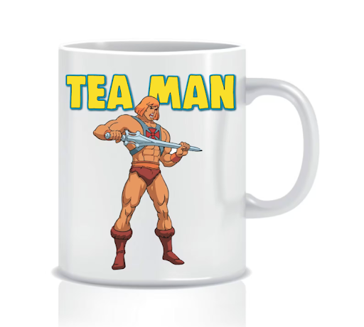 tea man printed mug