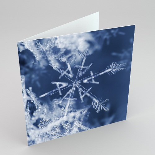 Snowflake card design