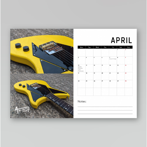 Calendar page April