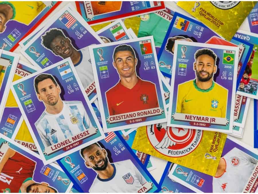 4 sticker panini catar 2022 world cup MESSI MBAPPE NEYMAR CR7
