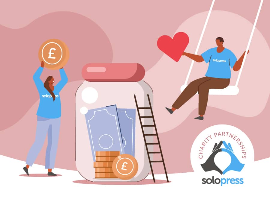 Imagem de cabeçalho da Solopress Charity Partnerships
