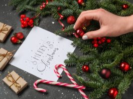intestazione biglietti di Natale aziendali