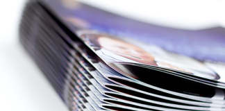 Show guide stapled brochure header
