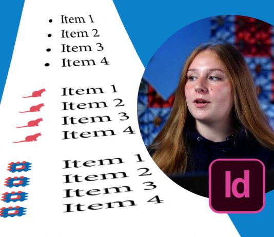 Kopteksten in InDesign