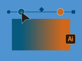 Narzędzie gradientu w nagłówku programu Illustrator