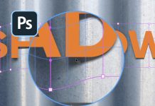 Sombra projetada Cabeçalho do tutorial do Photoshop